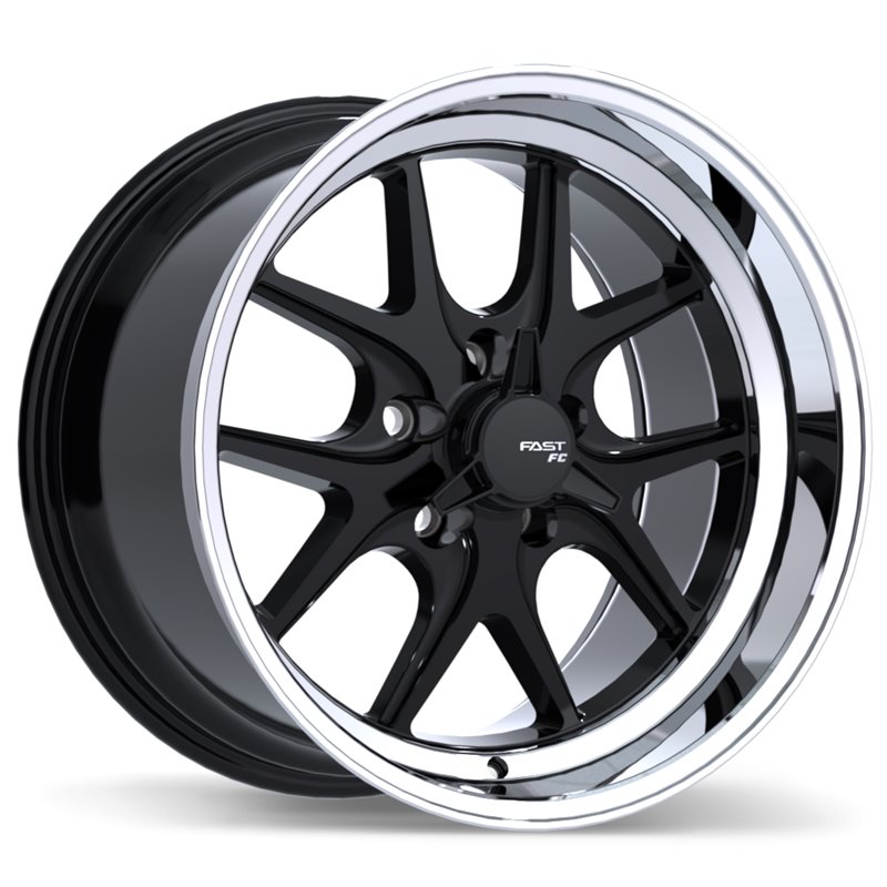 Fast Wheels | FC04V ET-20 - Gloss Black with Machined Lip Fast Wheels Custom Wheels