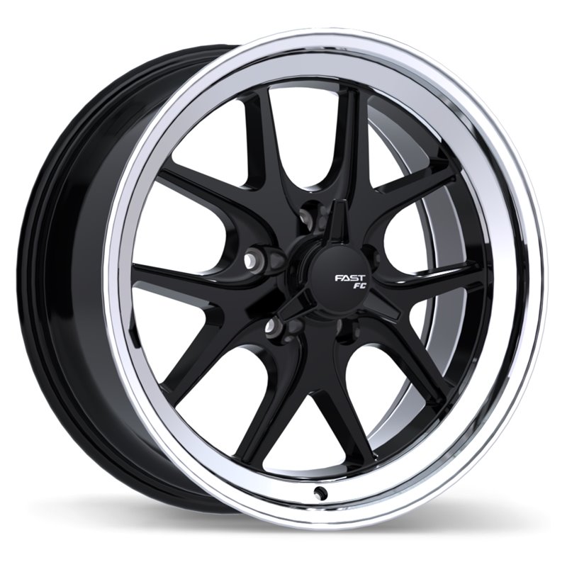 Fast Wheels | FC04V ET15 - Gloss Black with Machined Lip Fast Wheels Custom Wheels