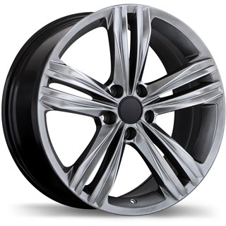 Replika | R205 ET45 - Dark Hyper Silver Replika Custom Wheels