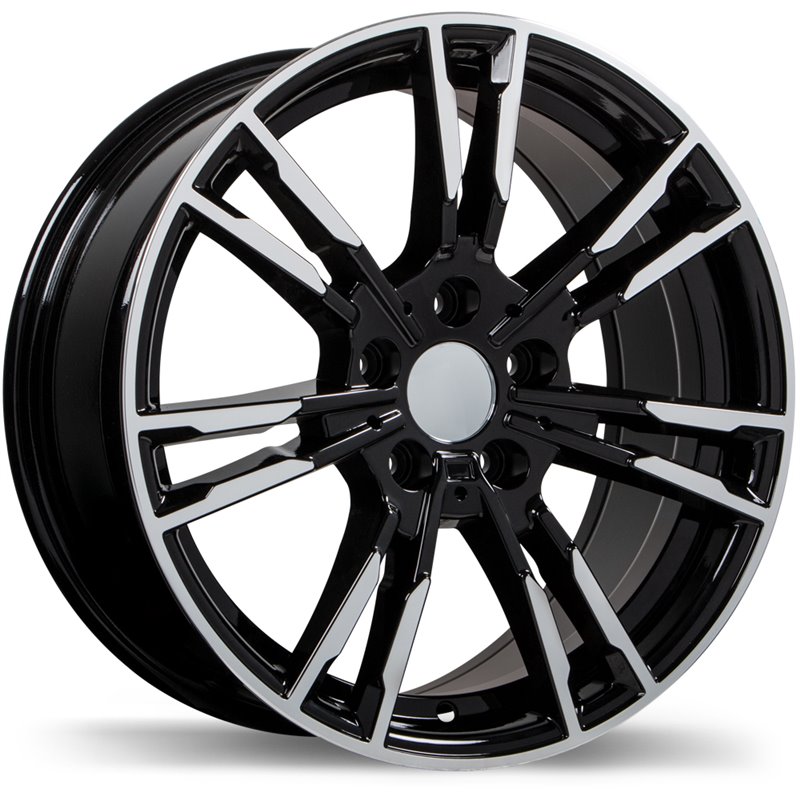 Replika | R231 ET25 - Gloss Black with Machined Face Replika Custom Wheels