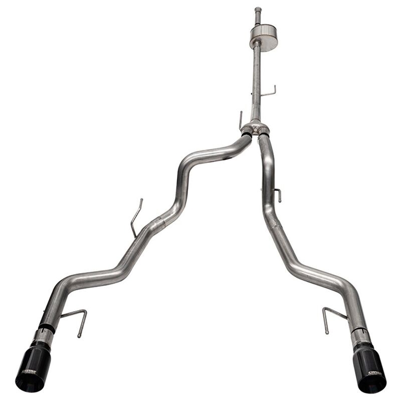 Corsa | Extreme Cat-Back Exhaust System Black - F150 TREMOR V8 5.0L 2022-2023 CORSA Performance Exhaust System