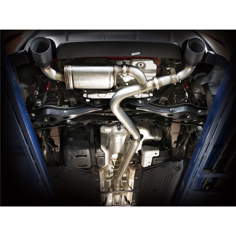 aFe Power | Takeda 3 IN 304 Stainless Steel Cat-Back Exhaust w/Black Tips - Kona N 2.0T 2022-2023 aFe POWER Cat-Back Exhausts