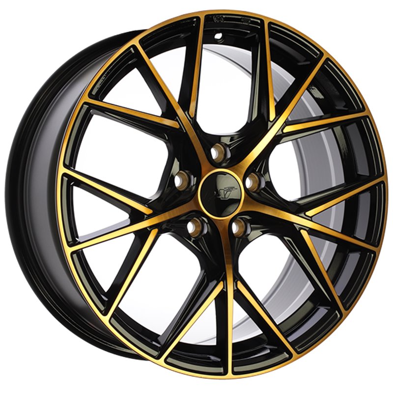 DAI Wheels | A-Spec ET40 - Gloss Black - Machined Face - Bronze Face DAI Custom Wheels