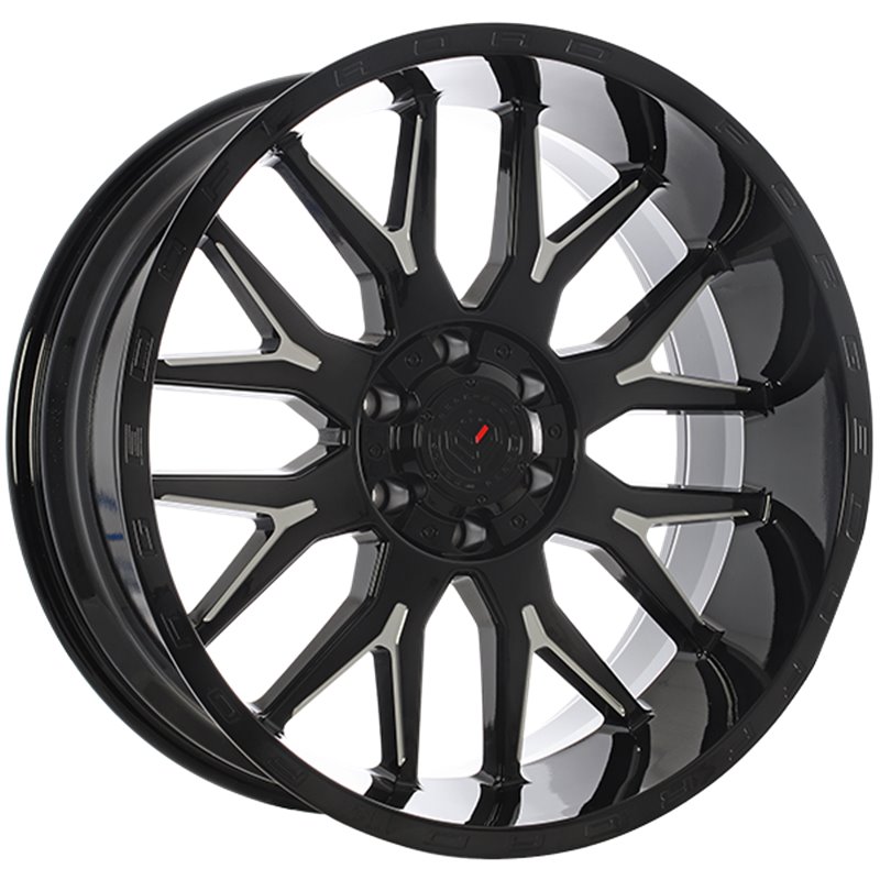 Forged Wheels | XR101 ET-19 - Gloss Black - Milled Edge Forged Wheels Custom Wheels