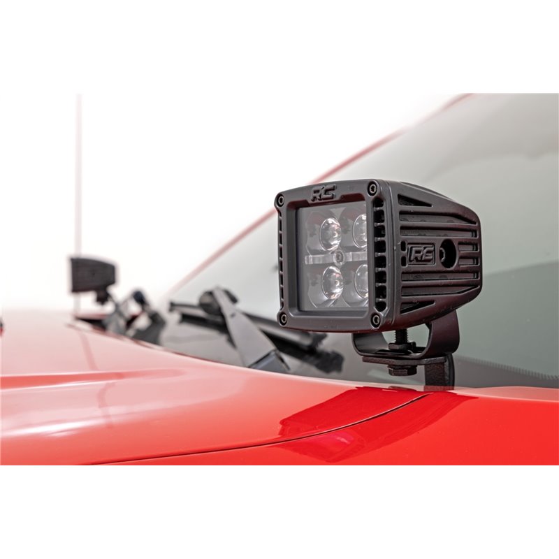 Rough Country | LED Lower Windshield Ditch Kit - Tacoma 2.7L / 4.0L 2005-2015 Rough Country Off-Road Lights