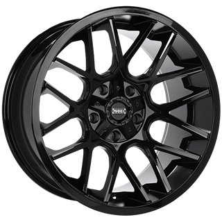 Ruffino HARD | Tactical ET-12 - Gloss Black - Milled Edge Ruffino HARD Custom Wheels