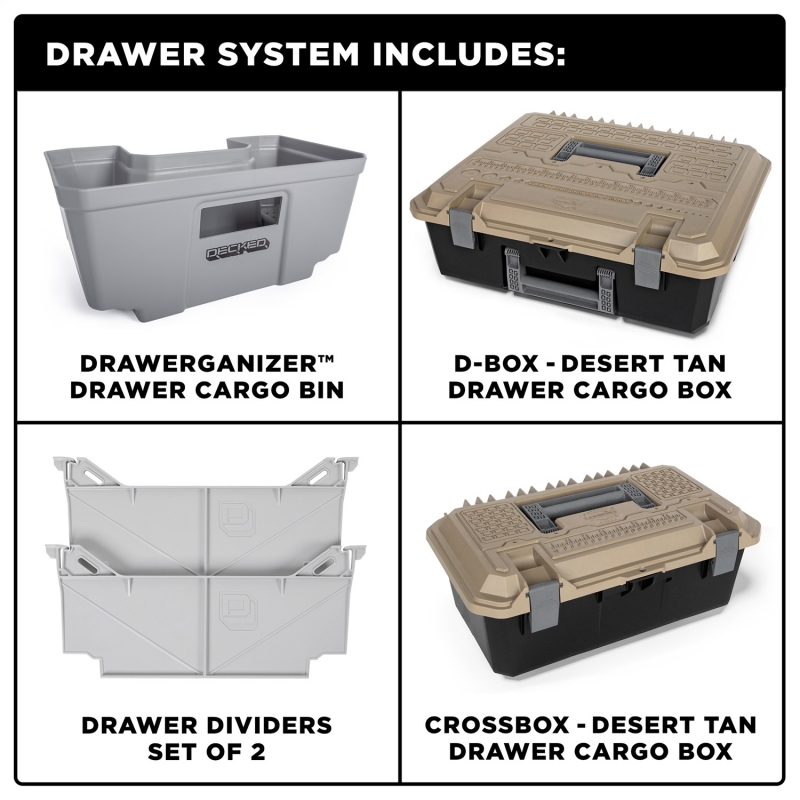 DECKED | DECKED Truck Bed Storage System - Chevrolet / GMC 2007-2019 DECKED Bed Slides & Organizers