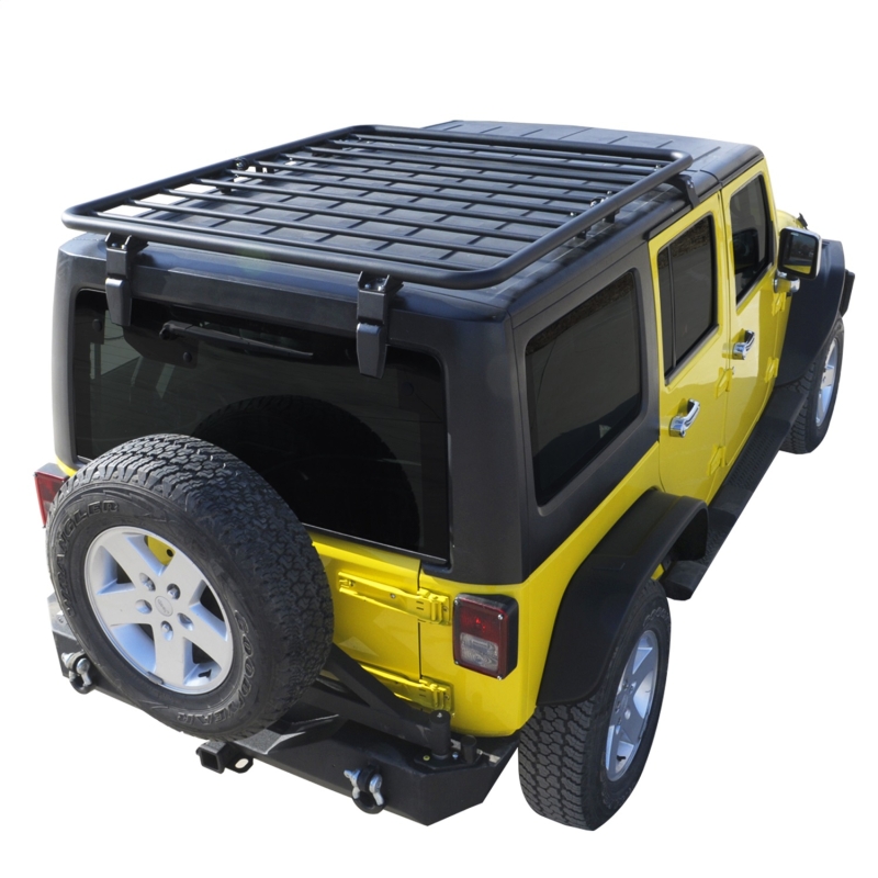 Paramount Automotive | Flat Roof Rack - Wrangler (JK) / Wrangler (JL) 3.6L / 3.8L 2007-2018