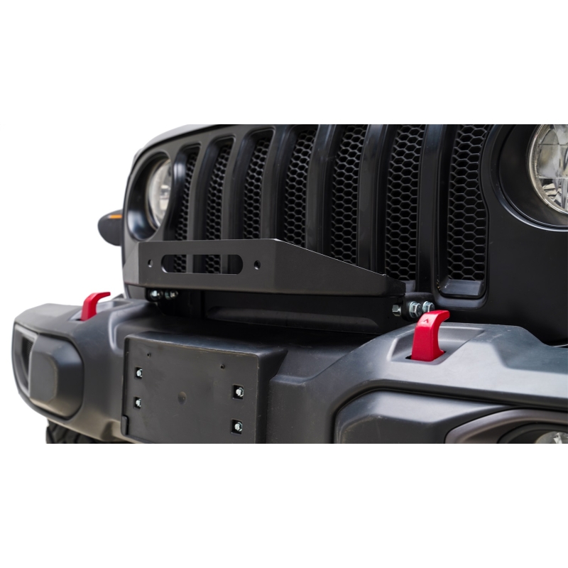 Paramount Automotive | External Winch Plate - Gladiator / Wrangler (4xe) / Wrangler (JL) 2018-2023 Paramount Automotive Armor...