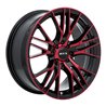 RTX | Vertex ET40 - Noir machiné rouge