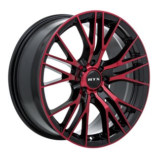 RTX | Vertex ET38 - Black Machined Red RTX Custom Wheels