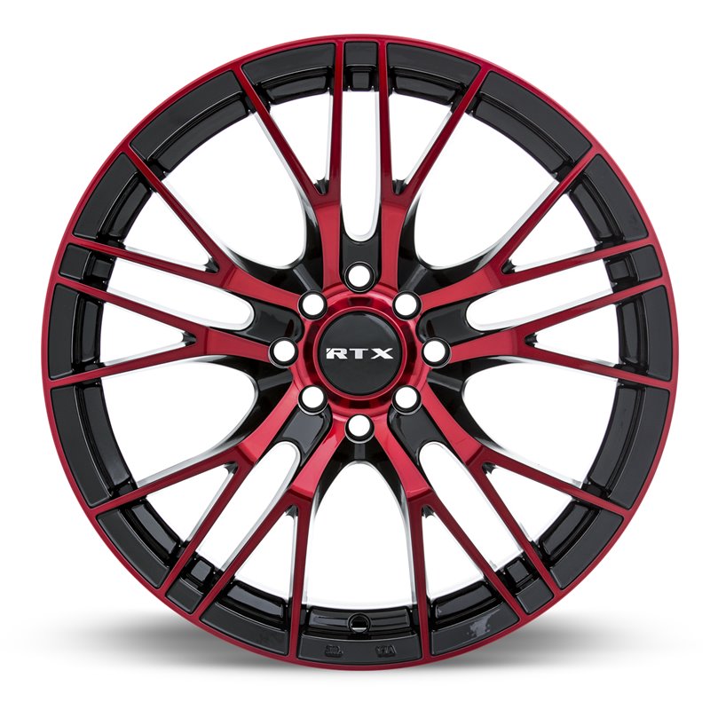 RTX | Vertex ET38 - Black Machined Red RTX Custom Wheels
