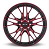 RTX | Vertex ET38 - Black Machined Red RTX Custom Wheels
