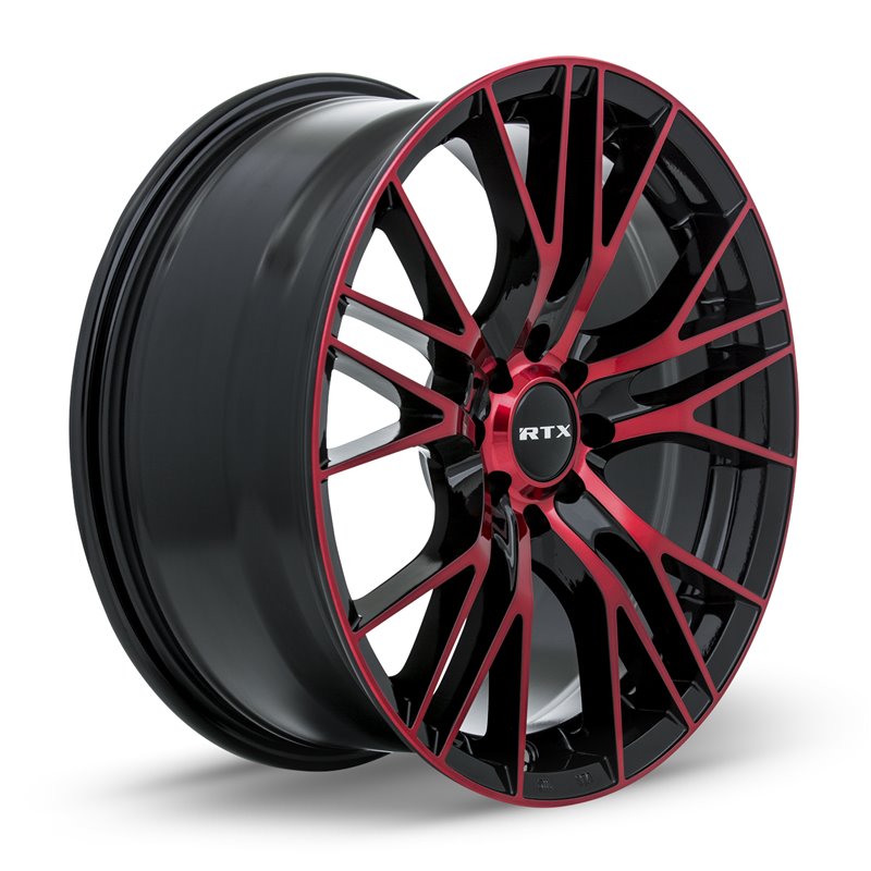 RTX | Vertex ET38 - Black Machined Red RTX Custom Wheels