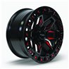 RTX | Zion ET-15 - Black Milled Red RTX Custom Wheels