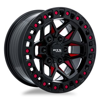 RTX | Zion ET0 - Black Milled Red RTX Custom Wheels