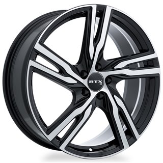 RTX | Gothenburg ET45 - Gloss Black Machined RTX Custom Wheels