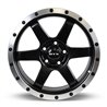 RTX | Dakar ET35 - Noir satiné rebord machiné