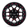 RTX | Zion ET-15 - Black Milled Red RTX Custom Wheels