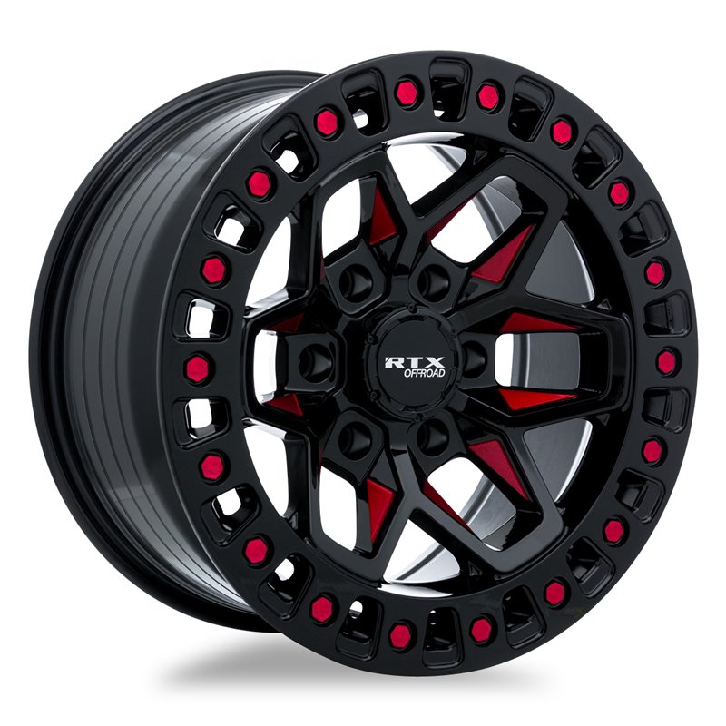 RTX | Zion ET0 - Black Milled Red RTX Custom Wheels