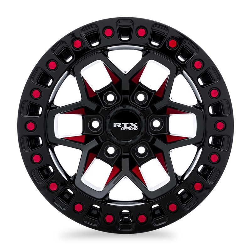 RTX | Zion ET0 - Black Milled Red RTX Custom Wheels