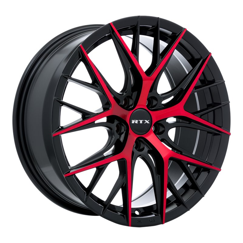 RTX | Valkyrie ET40 - Gloss Black Machined Red RTX Custom Wheels