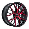 RTX | Valkyrie ET40 - Gloss Black Machined Red RTX Custom Wheels