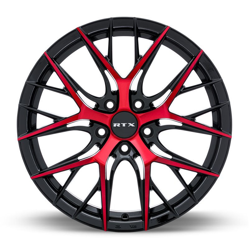RTX | Valkyrie ET40 - Gloss Black Machined Red RTX Custom Wheels
