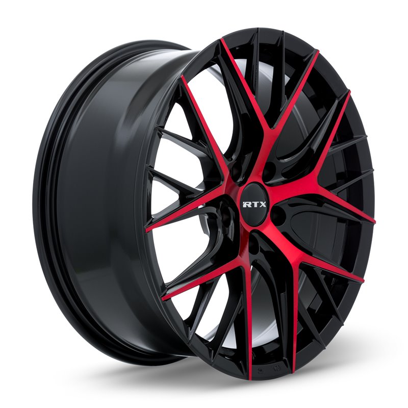 RTX | Valkyrie ET40 - Gloss Black Machined Red RTX Custom Wheels