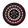 RTX | Moab ET-15 - Gloss Black Machined Red RTX Custom Wheels