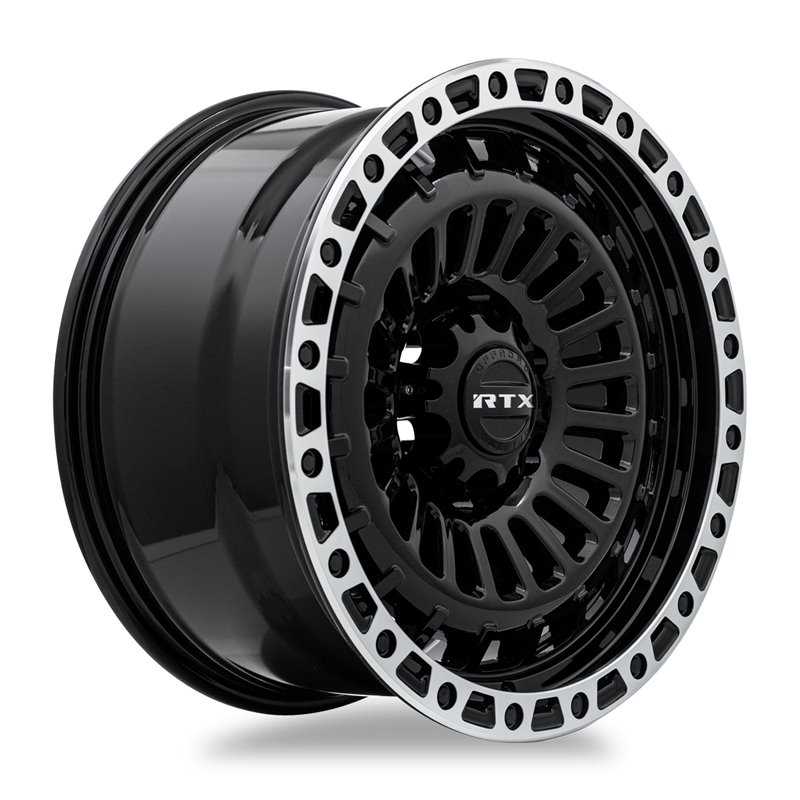 RTX | Moab ET0 - Gloss Black Machined Lip RTX Custom Wheels