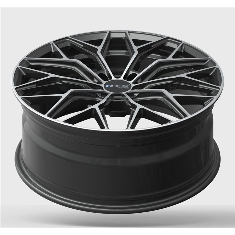 RTX | RS02 ET38 - Gloss Black Machined RTX Custom Wheels