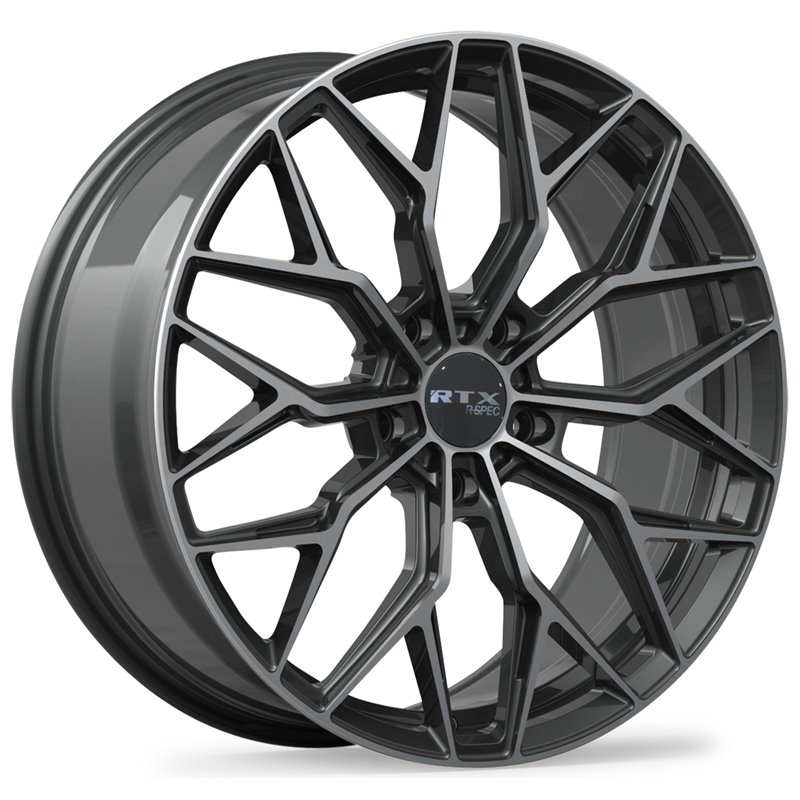 RTX | RS02 ET38 - Gloss Black Machined RTX Custom Wheels
