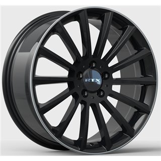 RTX | MB-02 ET38 - Noir lustré avec rebord machiné