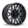 RTX | Claw ET-18 - Gloss Black Milled with Rivets RTX Custom Wheels