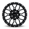RTX | Claw ET-18 - Gloss Black Milled with Rivets RTX Custom Wheels
