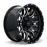RTX | Claw ET-18 - Gloss Black Milled with Rivets RTX Custom Wheels