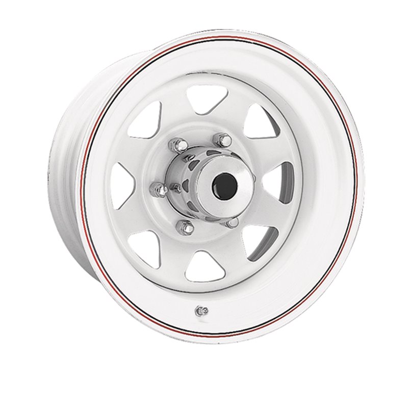 Ceco | 8 SPOKE SERIES 70 15X6 5-139.7 -3N C4.28 WHITE CECO Steel Wheels