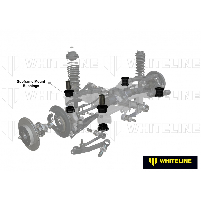 Whiteline | Suspension Subframe Bushing Kit Rear - 240SX 2.4L 1989-1998 Whiteline Bushings & Mounts