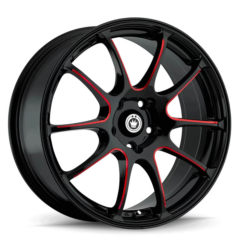 KONIG | ILLUSION ET40 - BLACK/BALL CUT MACHINE Konig Custom Wheels