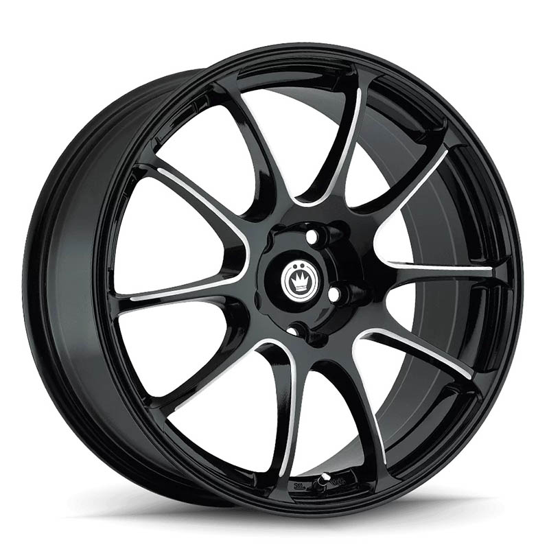 KONIG | ILLUSION ET45 - BLACK/BALL CUT RED Konig Custom Wheels