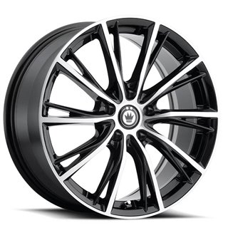 KONIG | IMPRESSION ET40 - GLOSS BLACK W/ MACHINED FACE Konig Custom Wheels