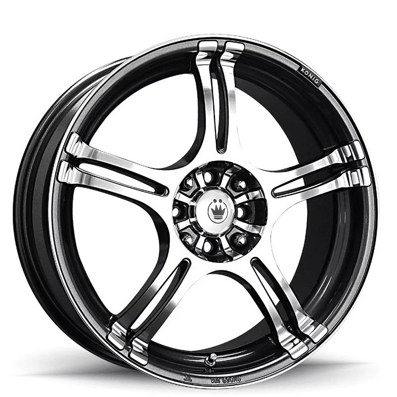 KONIG | INCIDENT ET40 - GRAPHITE MACHINE FACE Konig Custom Wheels