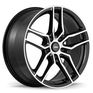 KONIG | INTENTION ET45 - GLOSS BLACK / MACHINE FACE Konig Custom Wheels