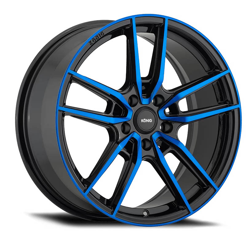 KONIG | MYTH ET43 - GLOSS BLACK W/ BLUE TINTED CLEARCOAT Konig Custom Wheels
