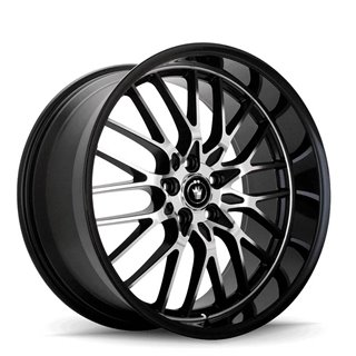 KONIG | LACE ET35 - FACE CUT BLACK Konig Custom Wheels