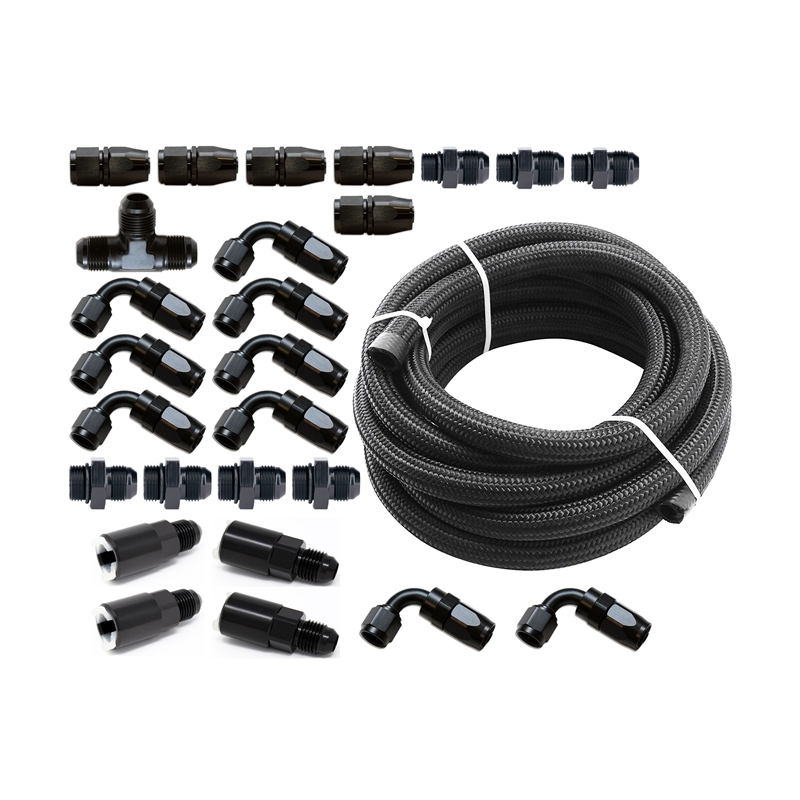 Torque Solution | Braided Fuel Line Kit Aero & Flex - Subaru 2002-2018 Torque Solution Injectors