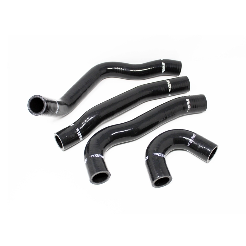 Torque Solution | Silicone Radiator Hose Kit Black - Evolution X 2008-2015 Torque Solution Coolant Hoses