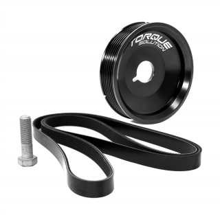 Torque Solution | Underdrive Crank Pulley Kit - Boxster / Cayman / 996 / 997 1997-2008 (w/ AC) Torque Solution Pulleys & Belts