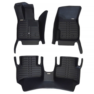 TuxMat | Tapis Protecteurs (1ère & 2e Rangée) - Alfa Romeo Stelvio 2018-2021 TuxMat Tapis Protecteur